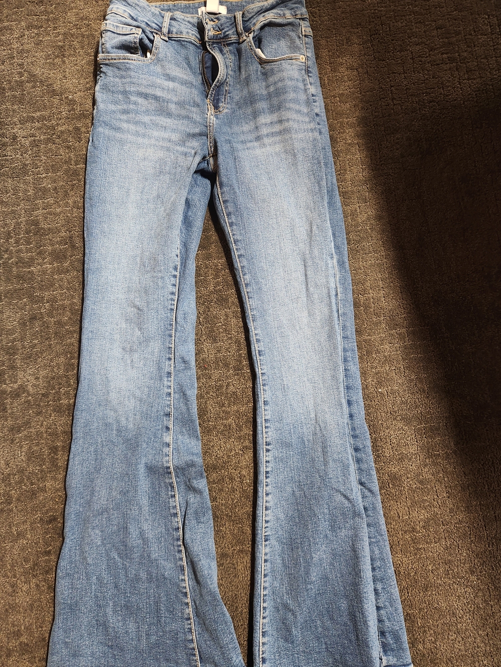 Forever 21 Light Blue Flared Jeans